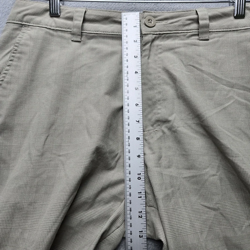 O'Neill Men Shorts 32 Khaki Embroidered Plaid Chino Button 10